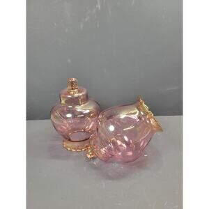2  Pink Votive Cups Pegged Candle Holders Vintage Home Interior, Homco